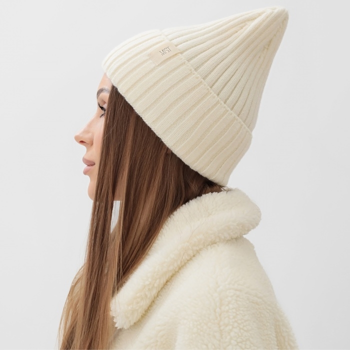 Шапка женская MIST, молочный, р. 56