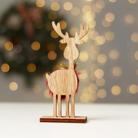 Новогодний декор &laquo;Олень с колокольчиком&raquo; 7&times;4&times;15,5 см, красный