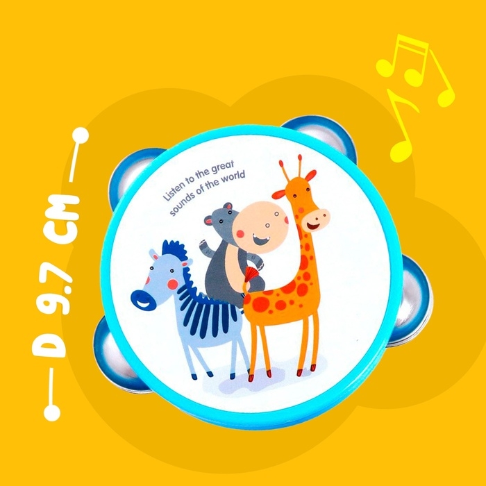 Набор музыкальных инструментов «Зверята», 3 предмета Набор музыкальных инструментов «Зверята», 3 предмета