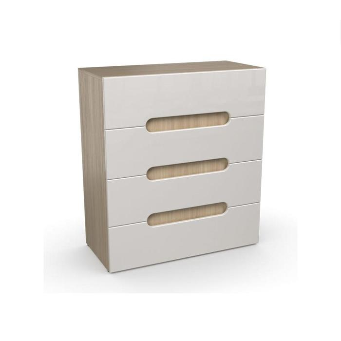 Комод Палермо, 900х1010х446, Дуб сонома/Белый глянец МДФ Комод Палермо, 900х1010х446, Дуб сонома/Белый глянец МДФ