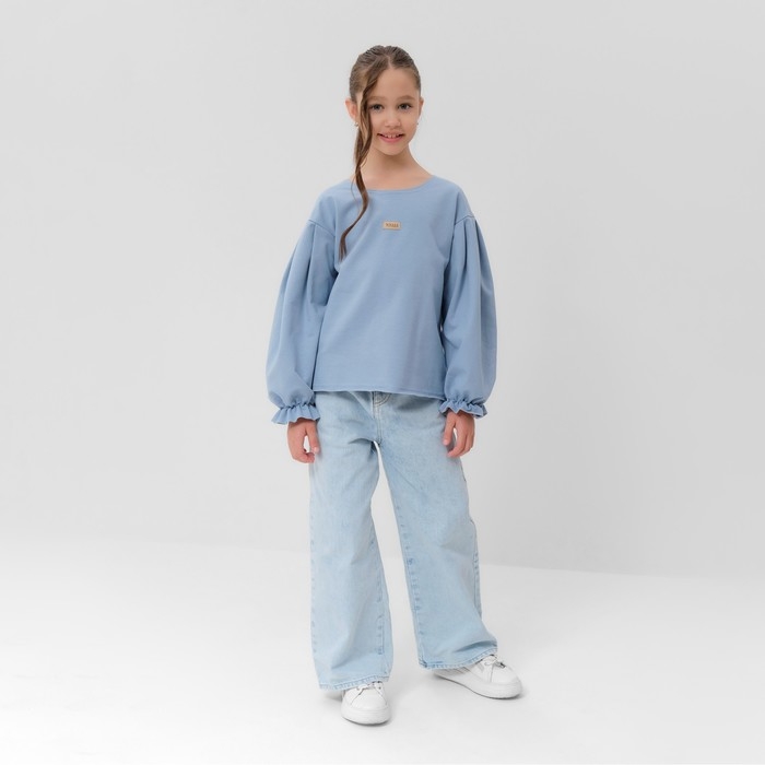 Джемпер для девочки MINAKU цвет голубой, рост 122 см