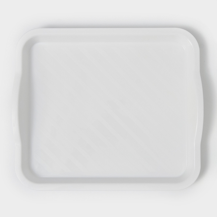 Поднос, универсальный, 25&times;29 см, цвет белый