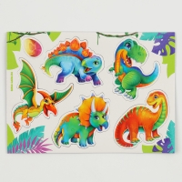 Фигурки &laquo;Динозавры&raquo;. Игровой набор: наклейки, магниты и раскраски