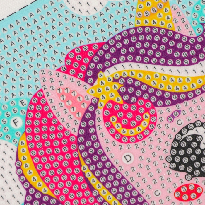 Алмазная мозаика для детей на раме с полным заполнением разнымии стразами &laquo;Единорожек&raquo;, 15 х 15 см