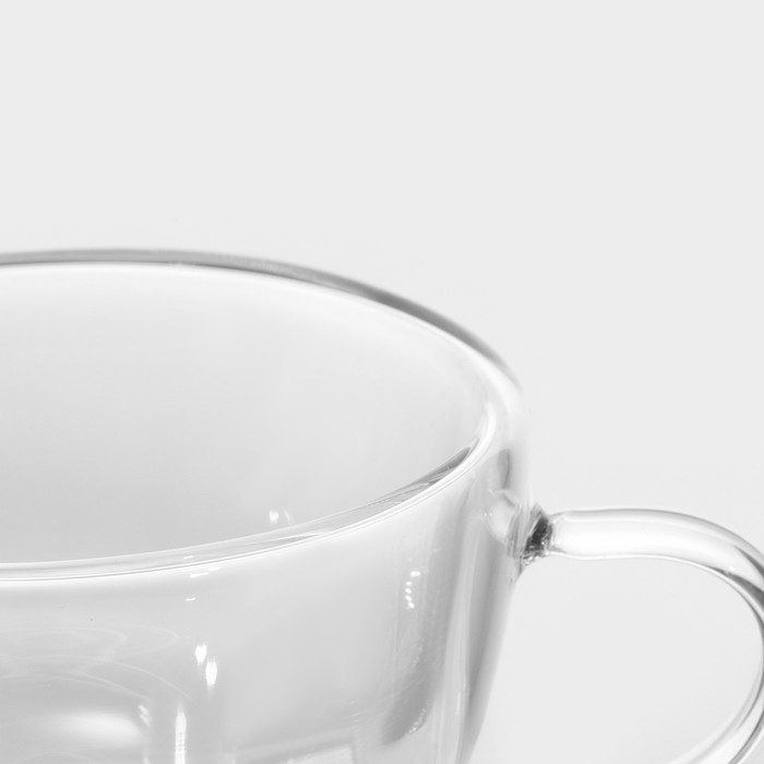 Кружка стеклянная с двойными стенками Magistro «Дуо», 190 мл Кружка стеклянная с двойными стенками Magistro «Дуо», 190 мл