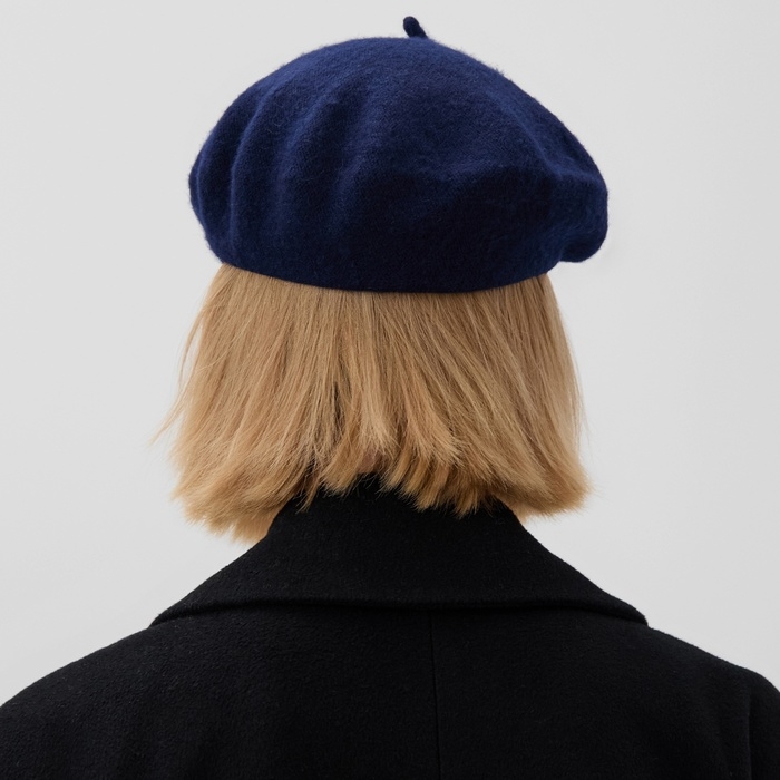 Берет женский MINAKU, цвет темно-синий, р-р 54-56