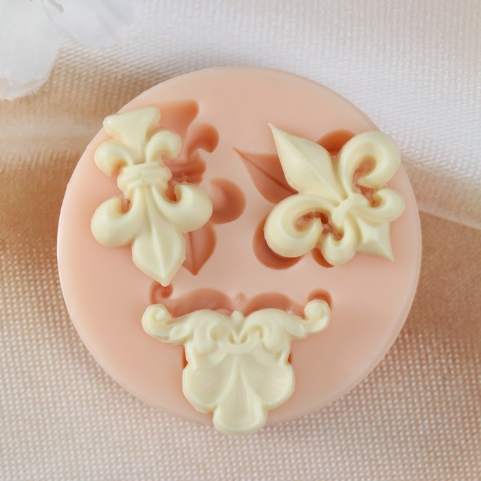 Молд силикон Молд силикон "Резные наконечники"3х2,6х0,6 2,9х1,9х0,6 3х2х0,6 см