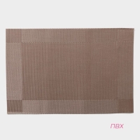 Салфетки сервировочные на стол Доляна &laquo;Шахматы&raquo;, 45&times;30 см, 4 шт, цвет светло-коричневый