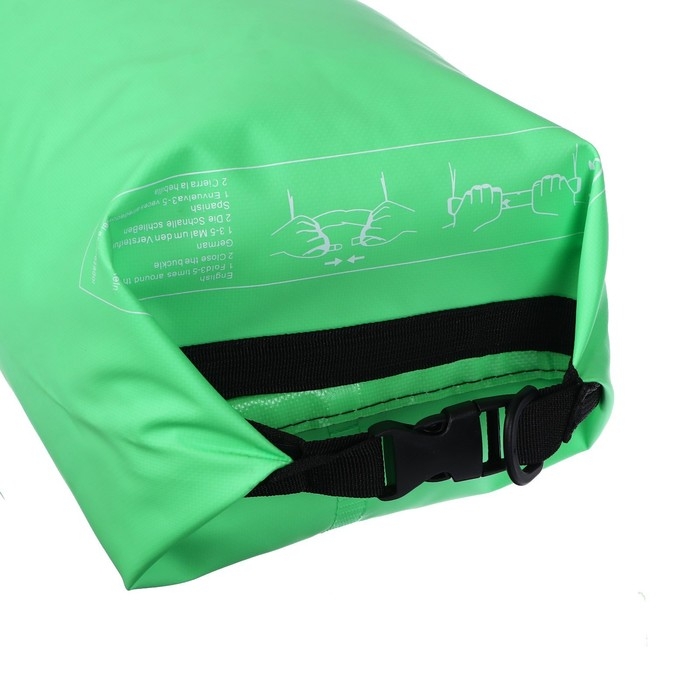 Гермомешок YUGANA, ПВХ, водонепроницаемый 20 литров, один ремень, зеленый Гермомешок YUGANA, ПВХ, водонепроницаемый 20 литров, один ремень, зеленый