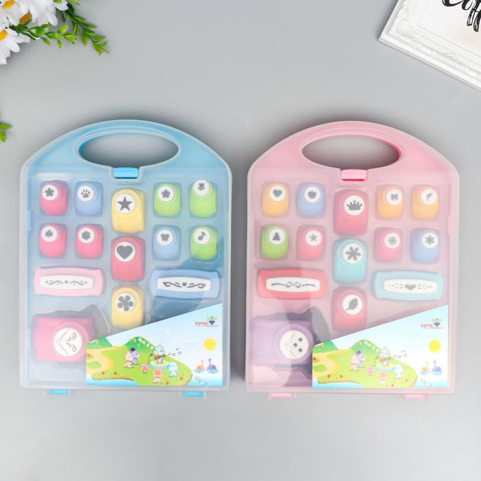 Набор фигурных дыроколов в сундучке 16 шт 26,5х20,5х4,5 см Набор фигурных дыроколов в сундучке 16 шт 26,5х20,5х4,5 см