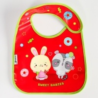 Нагрудник для кормления «Candy Bar» непромокаемый на липучке, с карманом Нагрудник для кормления «Candy Bar» непромокаемый на липучке, с карманом