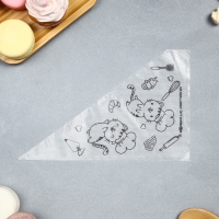 Кондитерские мешки &laquo;Котики&raquo; 35 х 20 см, 50 шт