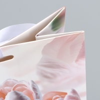 Пакет подарочный с лентой, упаковка, &laquo;Самой прекрасной&raquo;, 13 х 23 х 7 см