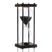 Песочные часы "Бесконечность", на 30 минут, 25 х 9.5 см, песок черный Песочные часы "Бесконечность", на 30 минут, 25 х 9.5 см, песок черный