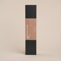 Нож кухонный SL Home &laquo;Оливия&raquo;, сантоку, лезвие 17,78 см, дамасская сталь, цвет коричневый