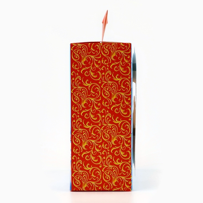 Коробка подарочная новогодняя складная с 3D эффектом &laquo;Дедушка Мороз&raquo;, 18 x 15 x 7.5 см, Новый год