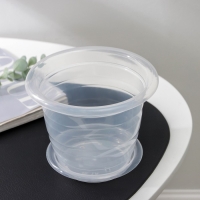 Горшок для орхидей с поддоном, 1 л, цвет прозрачный Горшок для орхидей с поддоном, 1 л, цвет прозрачный