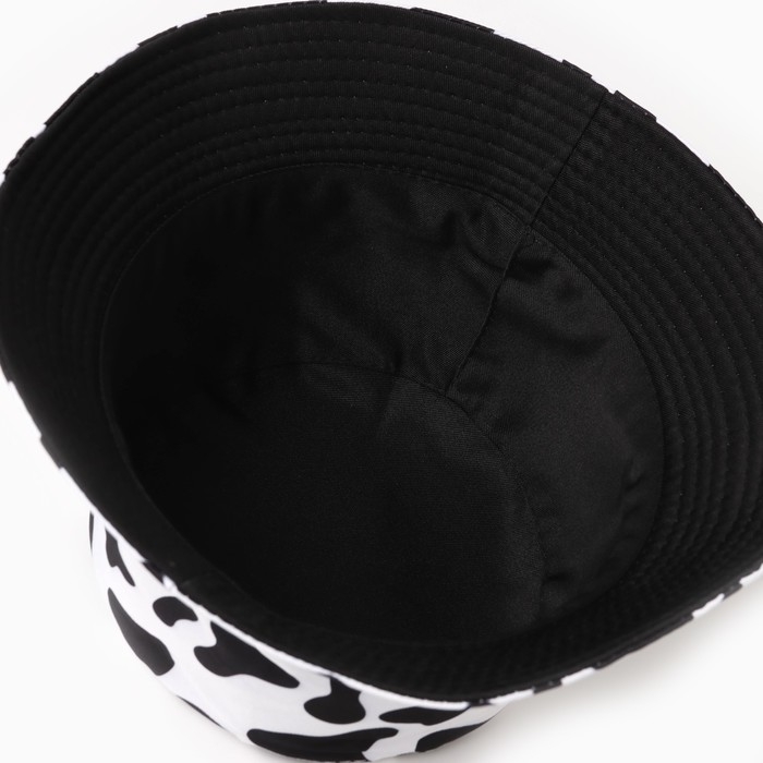 Панама женская двусторонняя MINAKU цвет белый/чёрный, размер 58