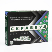 Настольная игра на составление слов &laquo;Скрабвуд Классик&raquo;, 104 фишки, 10+