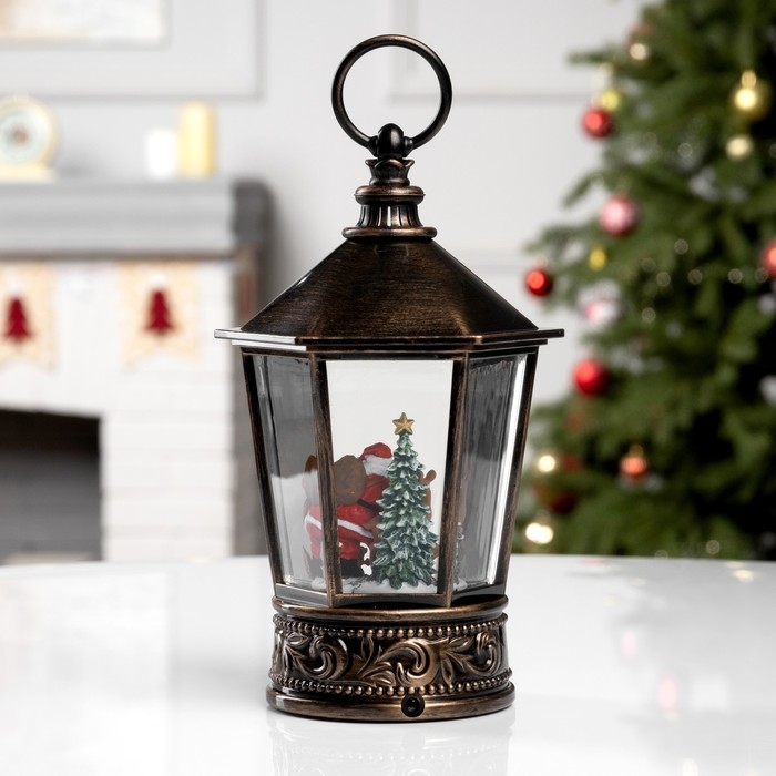 Фигура светодиодная &laquo;Снежные чудеса&raquo;, 22х14 см, музыка, батарейки ААх3 (не в комплекте), USB, свечение тёплое белое