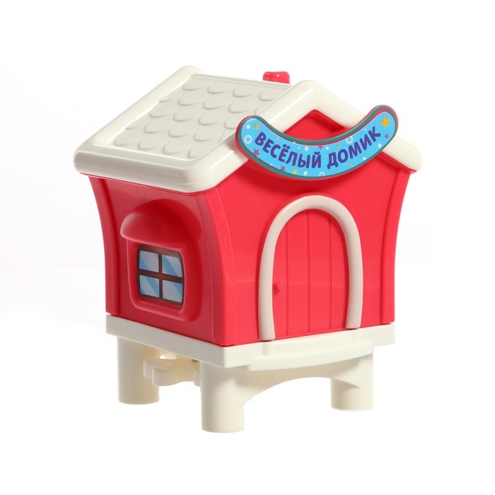 Конструктор развивающий с шестерёнками &laquo;Весёлые паровозики&raquo;, 33 детали