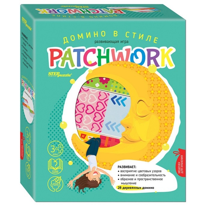 Домино детское &laquo;В стиле patchwork&raquo;