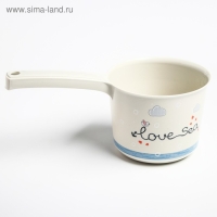 Ковш пластиковый для купания и мытья головы, детский банный ковшик &laquo;Слоник&raquo;, 1,5 л., ДЕКО