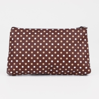 Косметичка на молнии, цвет коричневый Косметичка на молнии, цвет коричневый