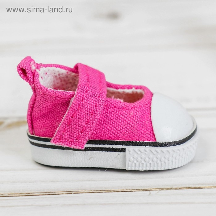 Полукеды для кукол, длина подошвы 5 см, цвет розовый Полукеды для кукол, длина подошвы 5 см, цвет розовый