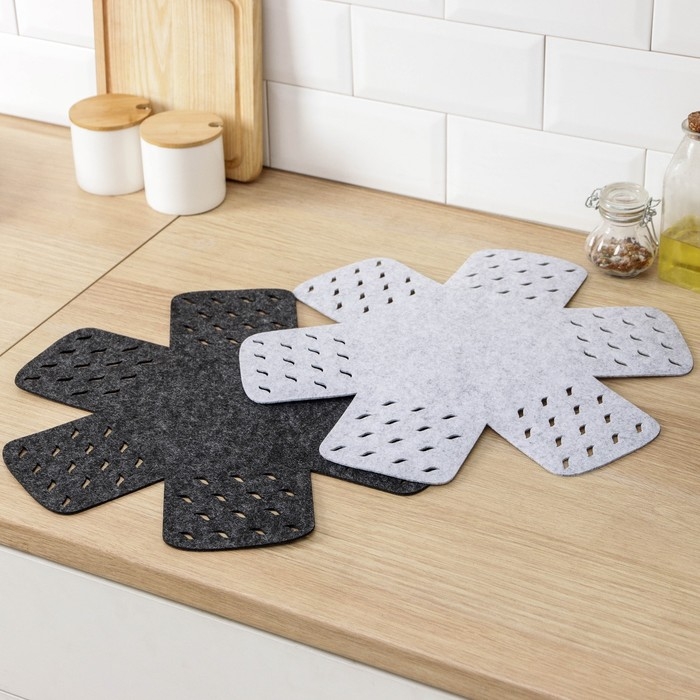 Вкладыши для посуды Доляна &laquo;Грэй&raquo;, 2 шт, 38&times;38 см