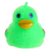 Мяч детский резиновый ёжка световой &laquo;Утята&raquo;, цвета МИКС , в шоубоксе