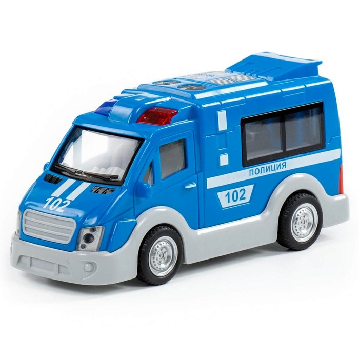 Автомобиль &laquo;Полиция&raquo; инерционный, со светом и звуком, МИКС