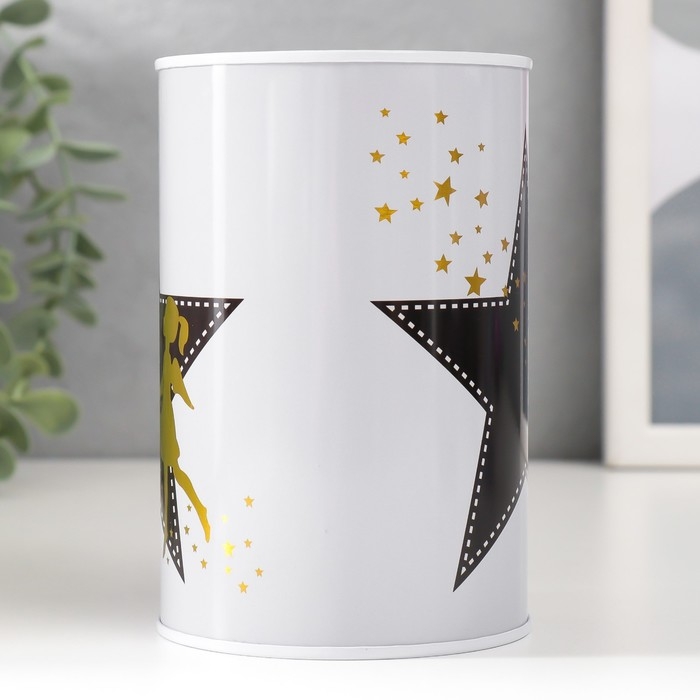 Копилка металл "Звёздный ангел" МИКС 8х8х12,5 см