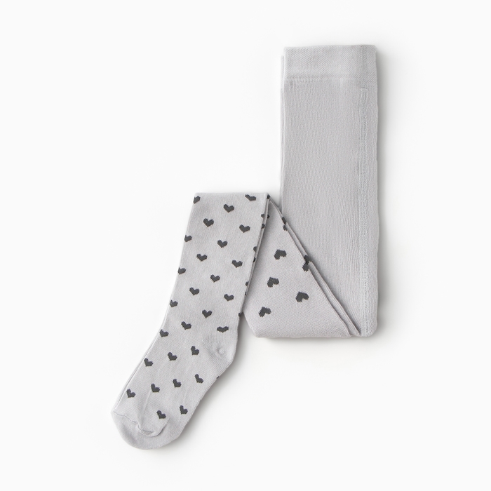 Колготки детские KAFTAN &laquo;Сердечки&raquo; 104-110 см, цвет серый