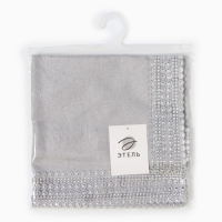 Дорожка Этель со стразами, 118 х 60 &plusmn;5 см, цвет серый, п/э