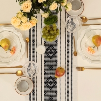 Дорожка Этель сканди цв.черный 38*150 см, 50%хлопок 50%лен Дорожка Этель сканди цв.черный 38*150 см, 50%хлопок 50%лен