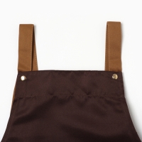 Фартук Этель цв.коричневый, 69*74 см,100% п/э Фартук Этель цв.коричневый, 69*74 см,100% п/э