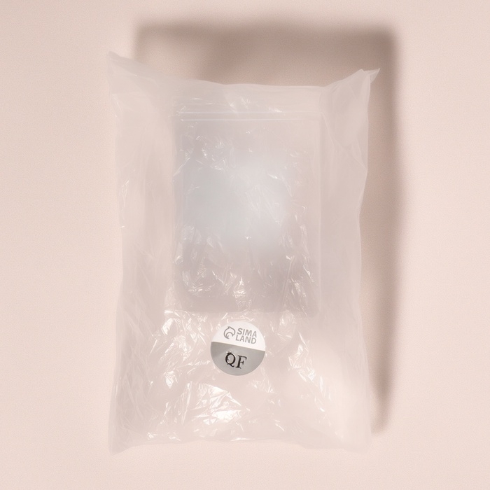 Органайзер для ватных палочек, с крышкой, 6.5&times;5.8&times;9.5 см, в пакете, прозрачный