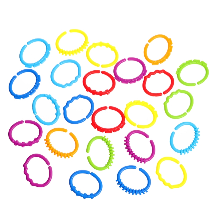 Развивающий набор &laquo;Сенсорные колечки&raquo;, 10 заданий, 3+