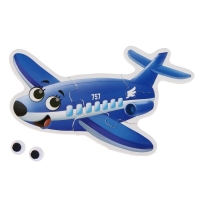 Макси-пазлы с глазками &laquo;Любимый транспорт&raquo;, 4 пазла, 14 крупных деталей