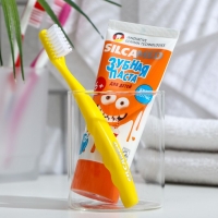 Зубная паста Silcamed со вкусом Колы, 65 г + зубная щетка 1 шт., набор