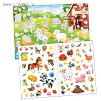 Наклейки многоразовые &laquo;Ферма&raquo;, формат А4