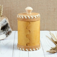 Туес «Медведь», 8×8×12, береста Туес «Медведь», 8×8×12, береста