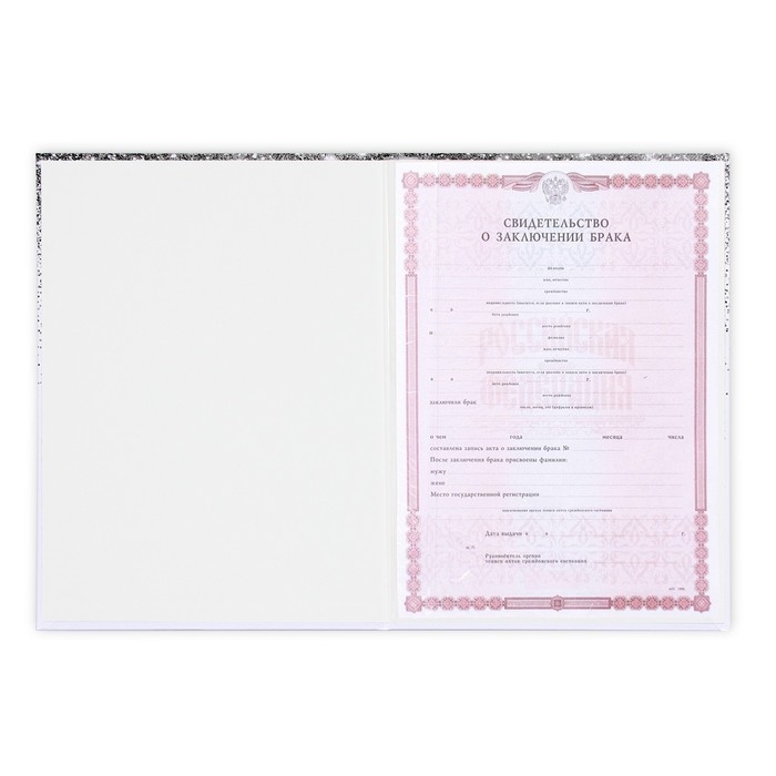 Папка для свидетельства о заключении брака &laquo;Мы семья&raquo;, А4.