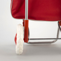 Сумка хозяйственная на колёсах, отдел на шнурке, нагрузка до 25 кг, цвет красный Сумка хозяйственная на колёсах, отдел на шнурке, нагрузка до 25 кг, цвет красный