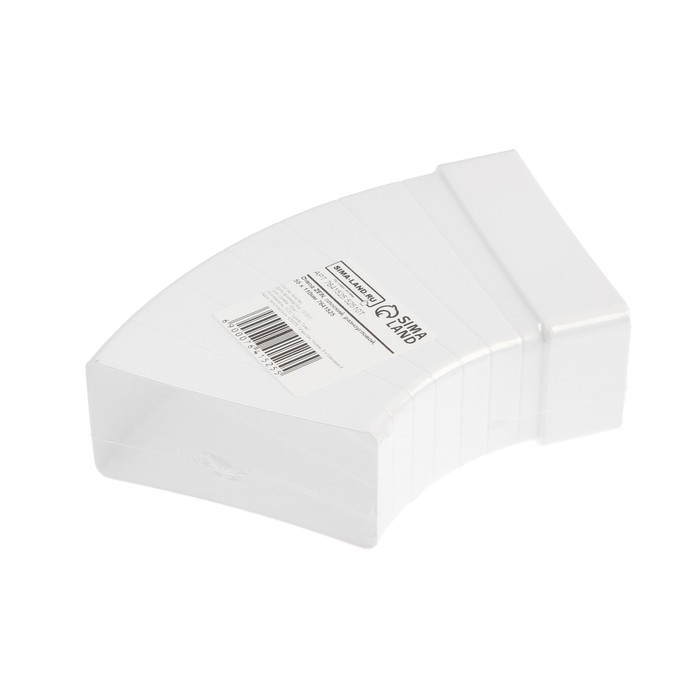 Отвод ZEIN, плоский, разноугловой, вентиляционный, 55 х 110 мм