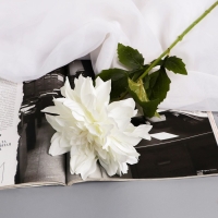 Цветы искусственные "Георгина экстра галант" 60 см d-15 см, белый Цветы искусственные "Георгина экстра галант" 60 см d-15 см, белый