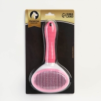 Пуходёрка с самоочисткой Пижон Premium округлая, с каплями, 10 х 19 см, розовая Пуходёрка с самоочисткой Пижон Premium округлая, с каплями, 10 х 19 см, розовая