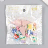 Декор для творчества пластик "Букет цветов" набор 10 шт