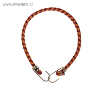 Резинка для крепления багажа TORSO, 60 см, d10 мм, металлические крючки, МИКС